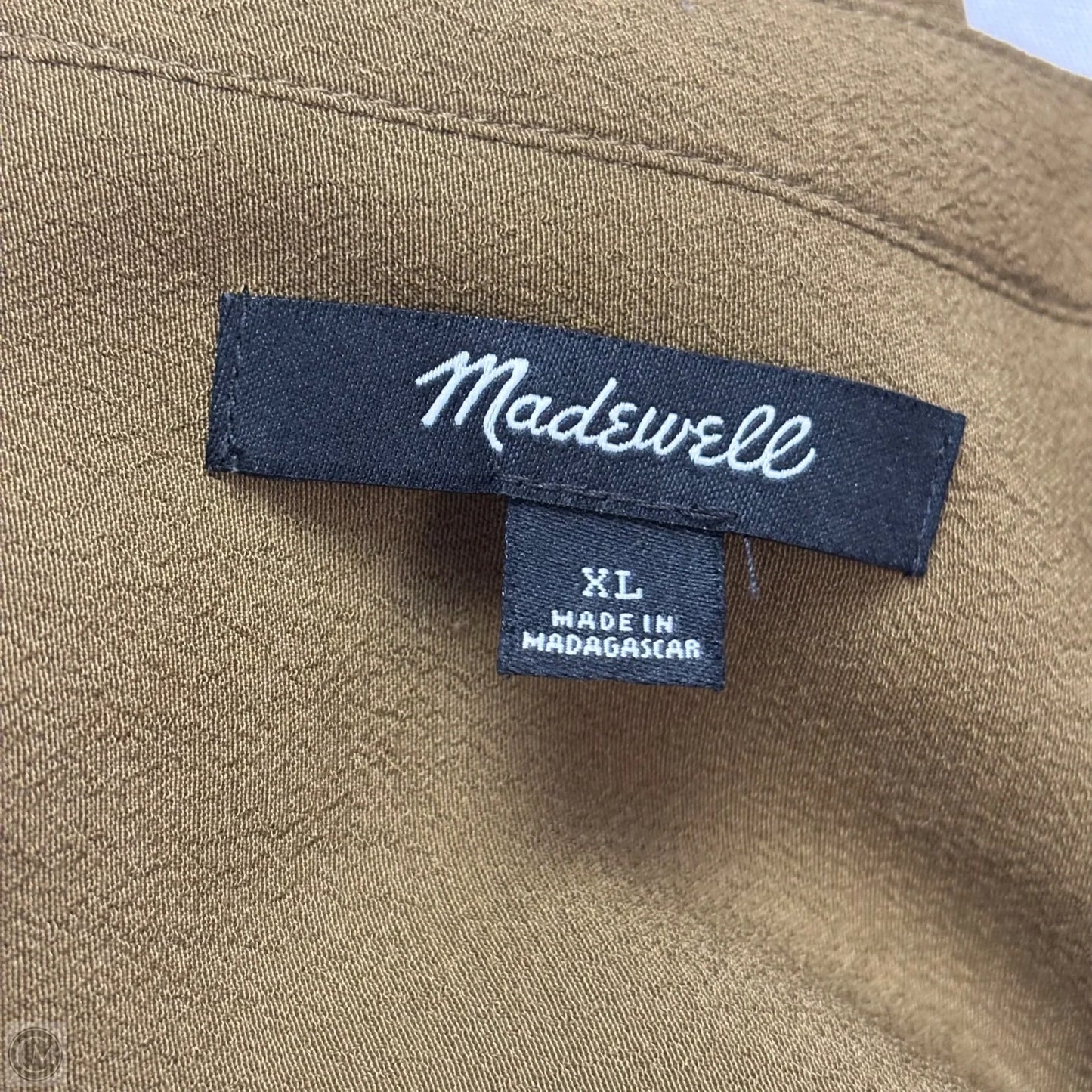 Top Short Sleeve By Madewell In Green, Size: Xl