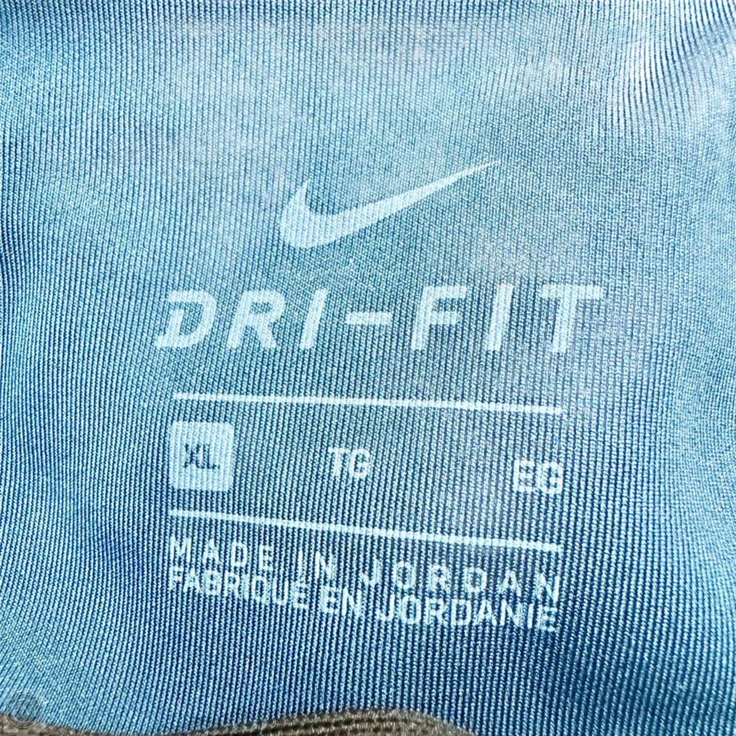 Athletic Leggings By Nike Apparel In Blue & Gold, Size: Xl