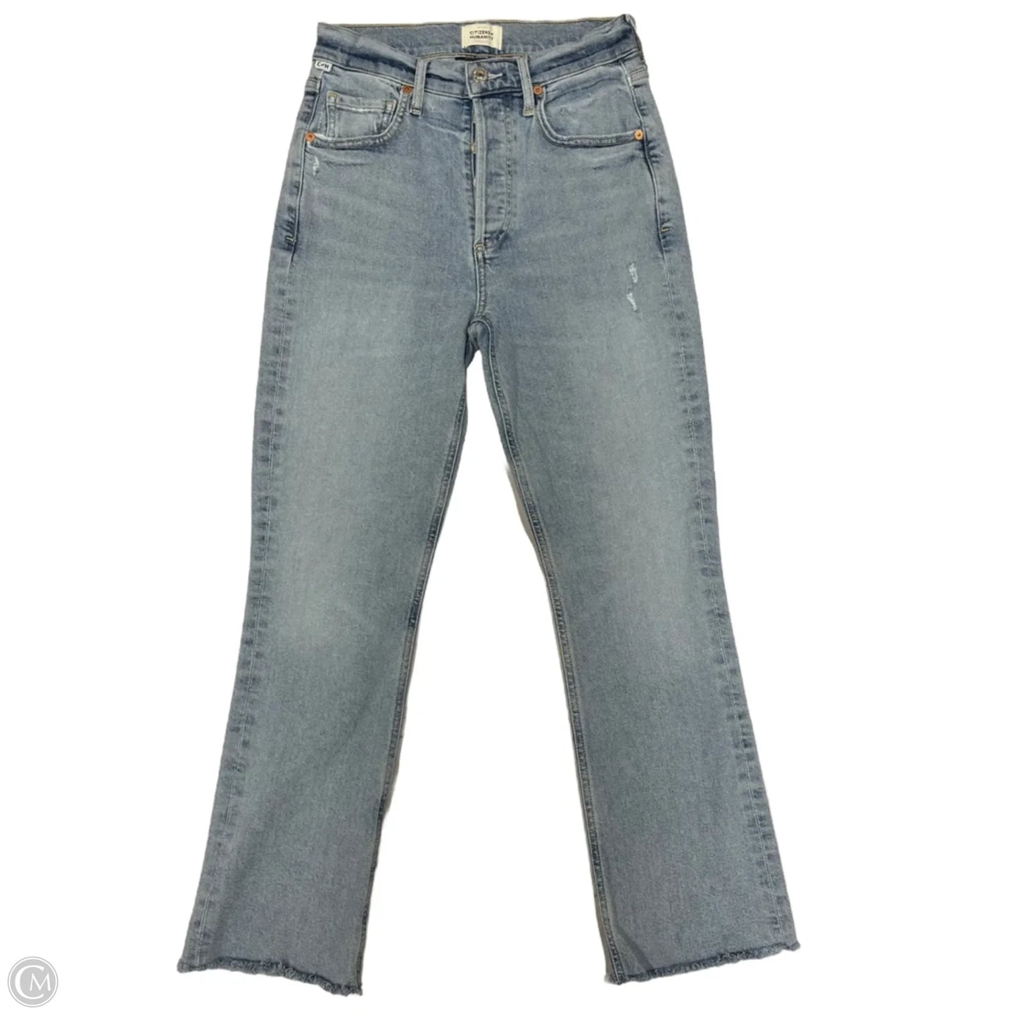 Jeans Straight By Citizens Of Humanity In Blue Denim, Size: 0