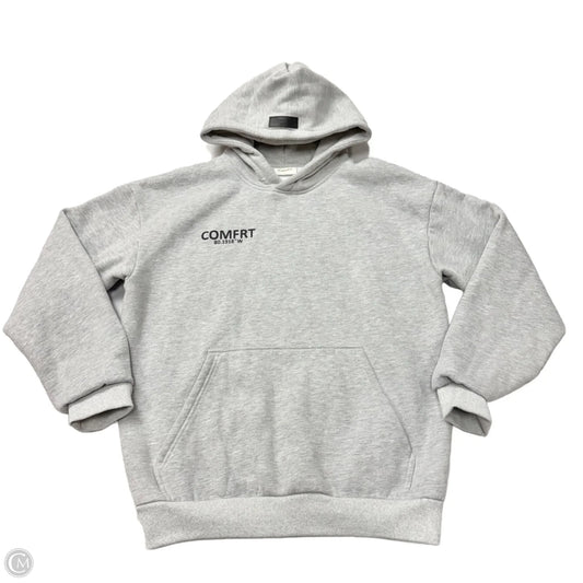 Sweatshirt Hoodie By Comfrt In Grey, Size: M
