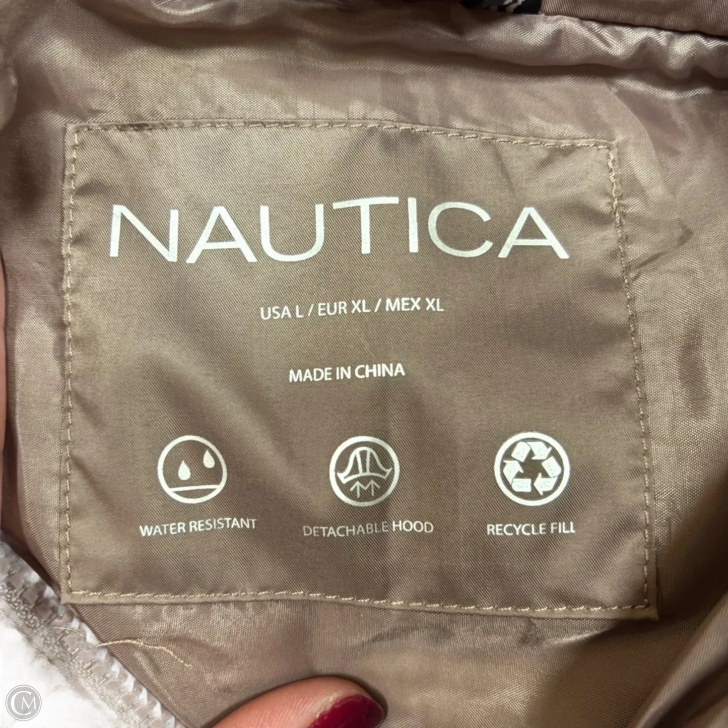 Coat Puffer & Quilted By Nautica In Pink, Size: L