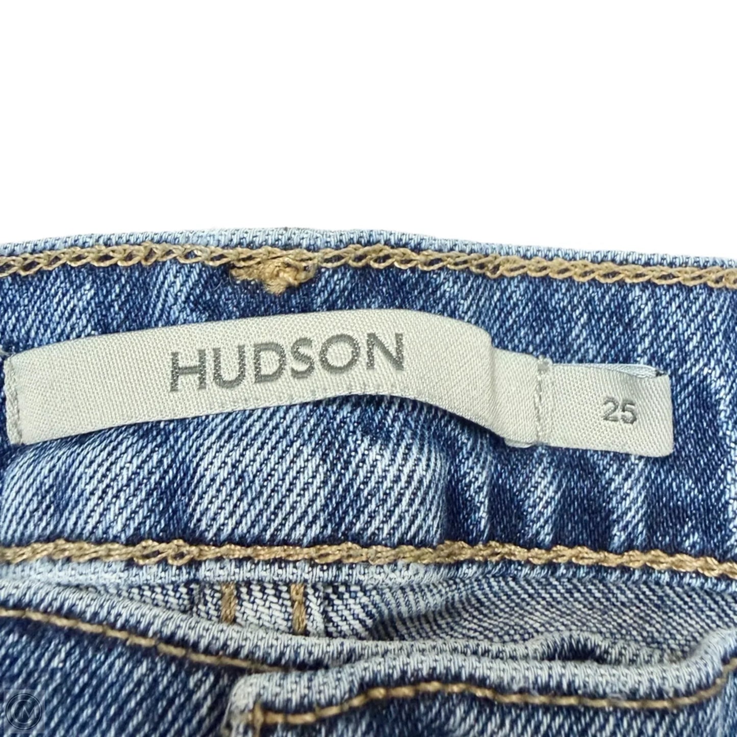 Jeans Wide Leg By Hudson In Blue Denim, Size: 2