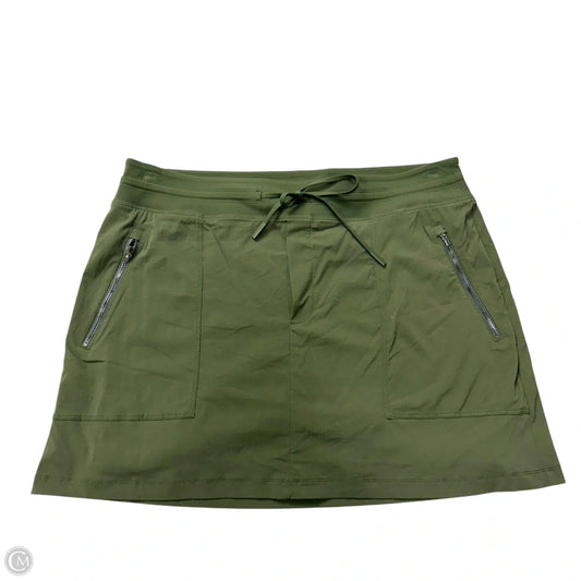 Athletic Skort By Athleta In Green, Size: 16