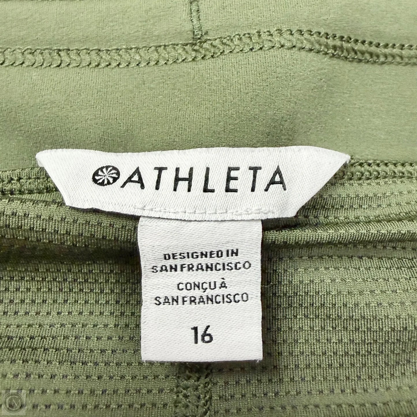 Athletic Skort By Athleta In Green, Size: 16