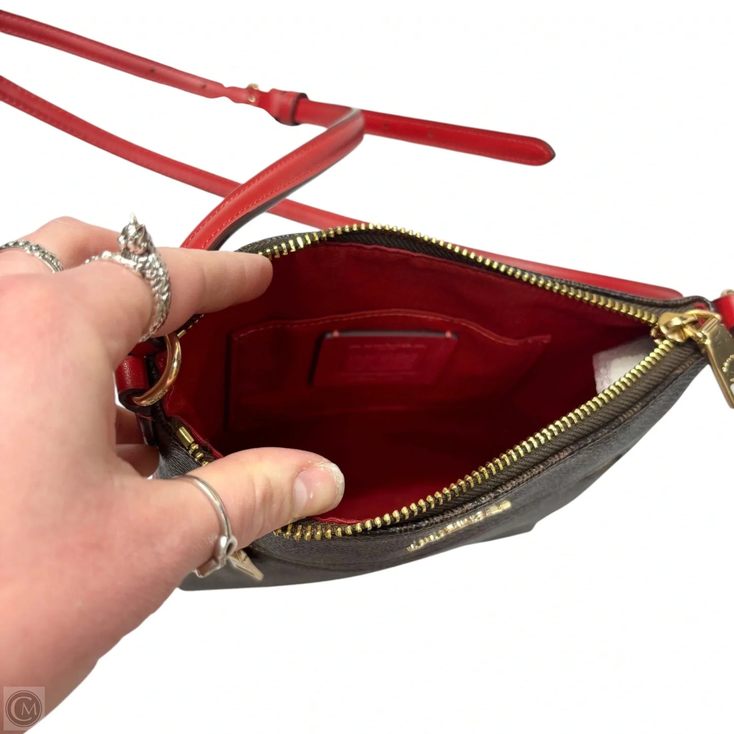 Crossbody Designer By Coach, Size: Small