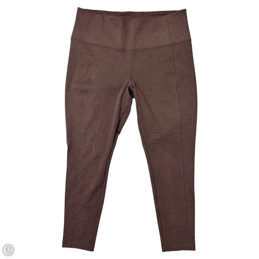 Athletic Leggings By Athleta In Brown, Size: 1x