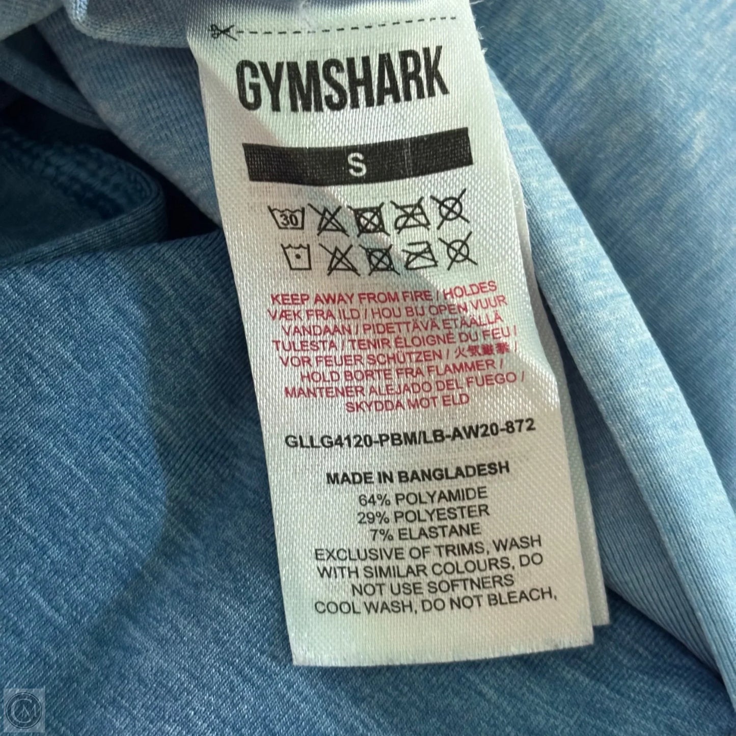 Athletic Leggings By Gym Shark In Blue, Size: S