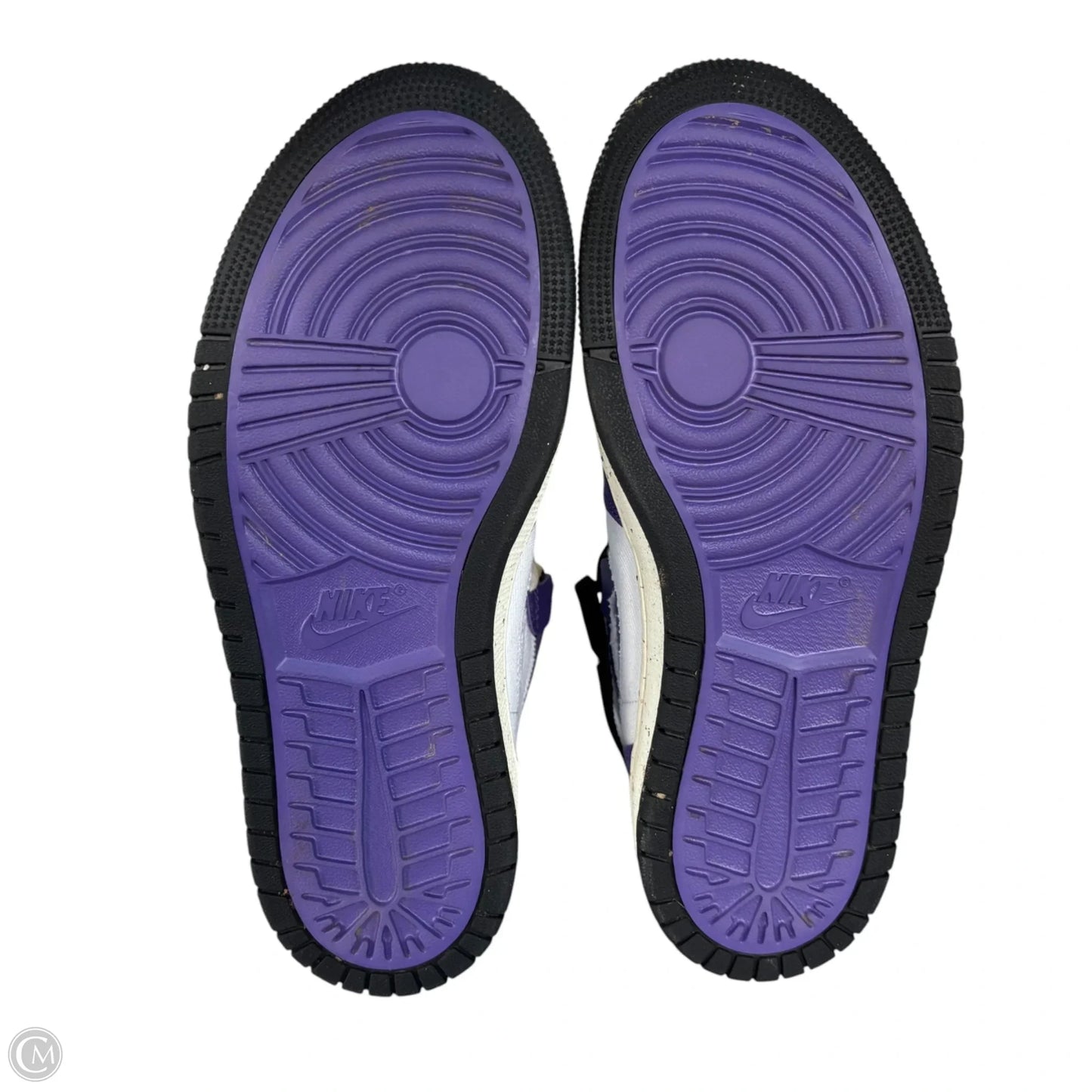 Shoes Luxury Designer By Jordan In Purple, Size: 7