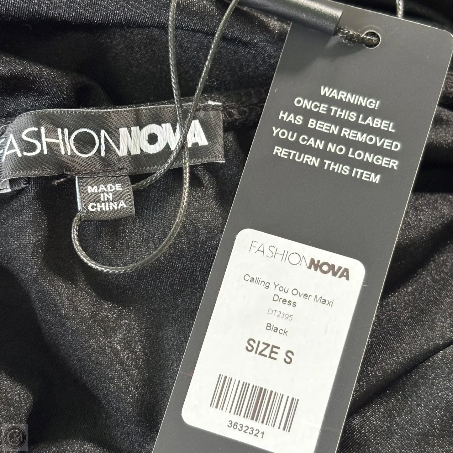 Dress Party Long By Fashion Nova In Black, Size: S