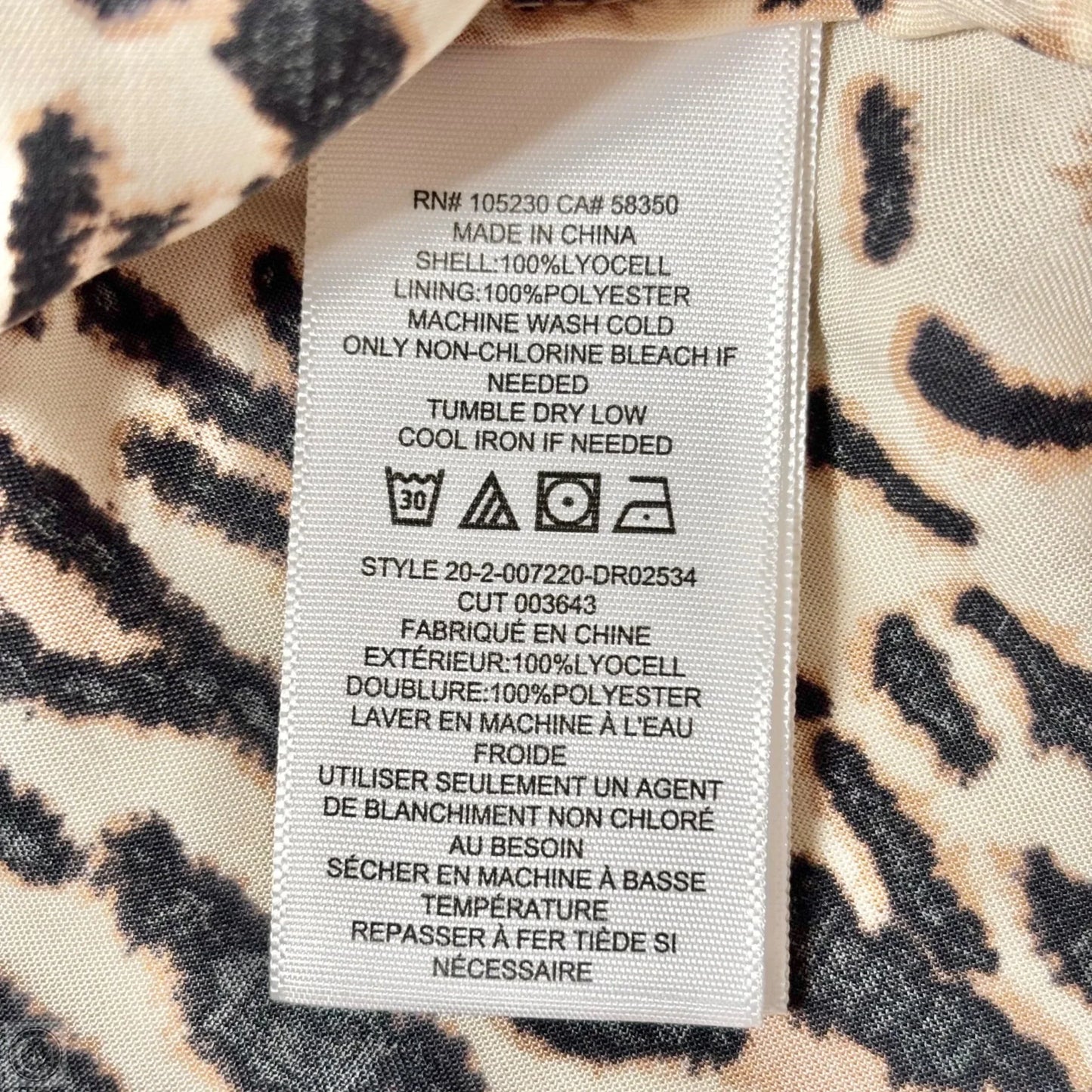 Dress Casual Short By Joie In Animal Print, Size: S