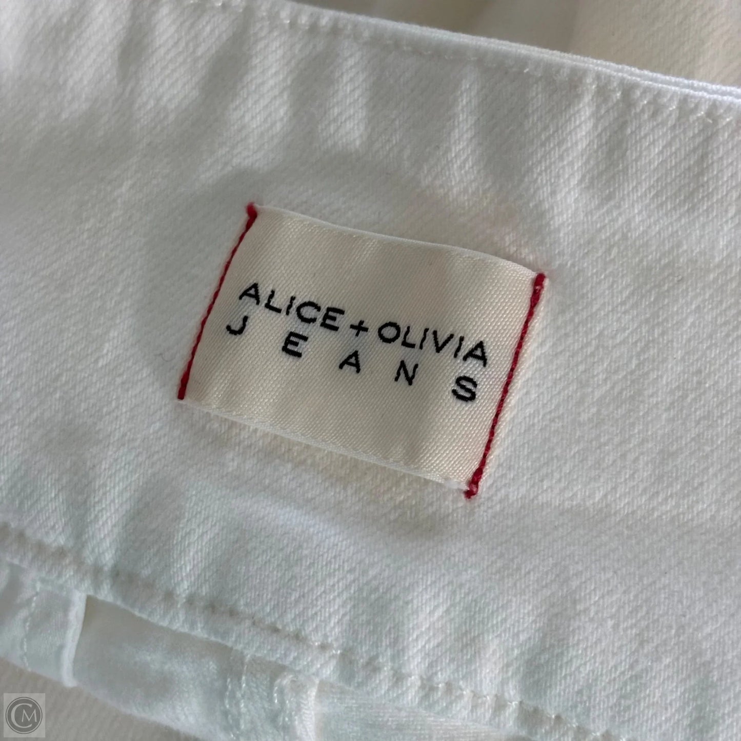 Jeans Designer By Alice + Olivia In White, Size: 4
