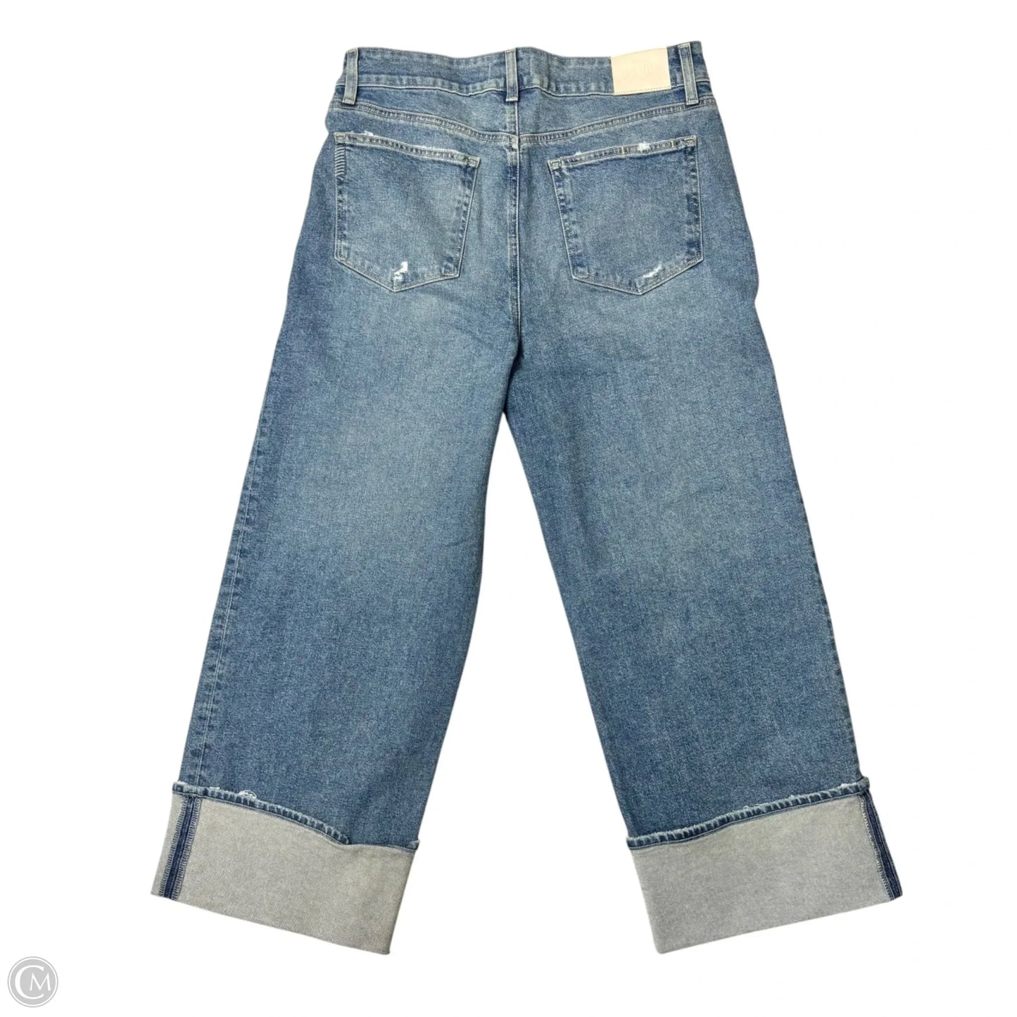 Jeans Flared By Paige In Blue Denim, Size: 14