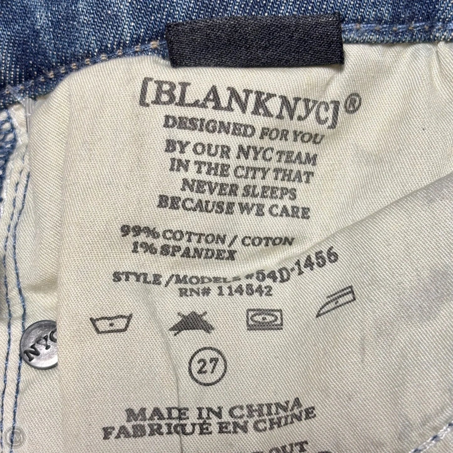 Jeans Straight By Blanknyc In Blue Denim, Size: 4