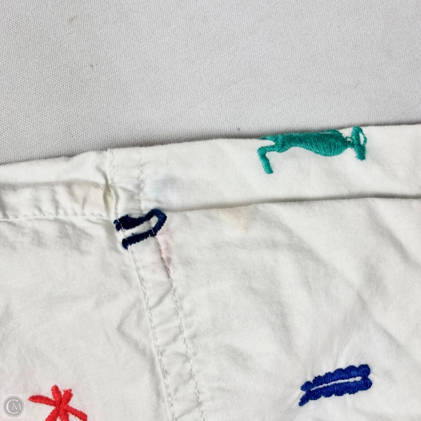 Top Short Sleeve By Madewell In White, Size: L