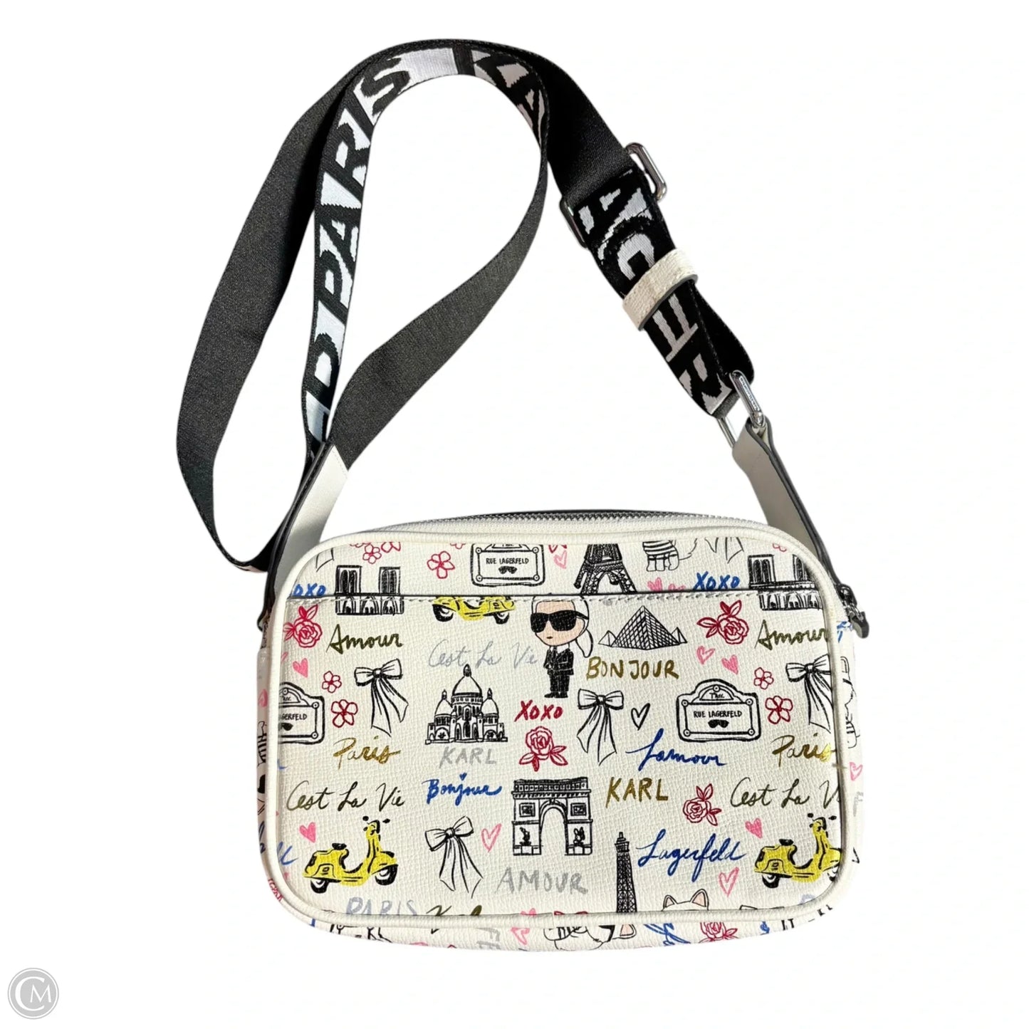 Crossbody Designer By Karl Lagerfeld, Size: Small