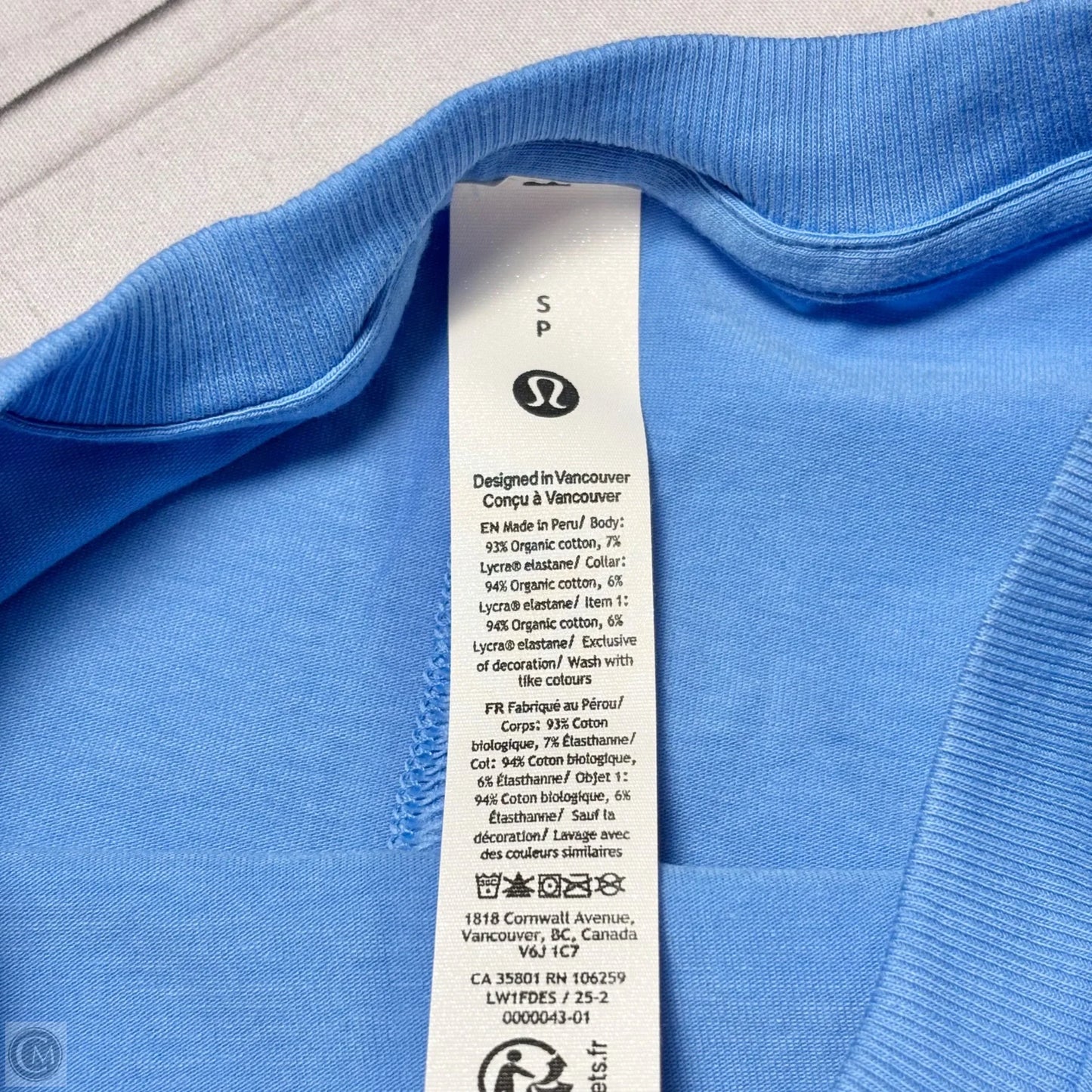 Athletic Tank Top By Lululemon In Blue, Size: S