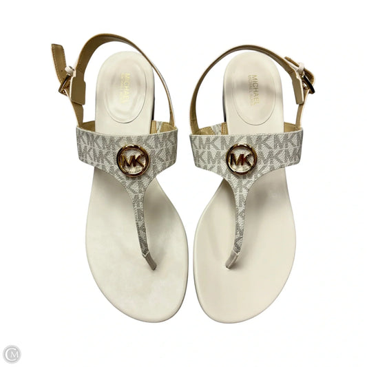 Sandals Heels Kitten By Michael By Michael Kors In Cream, Size: 11