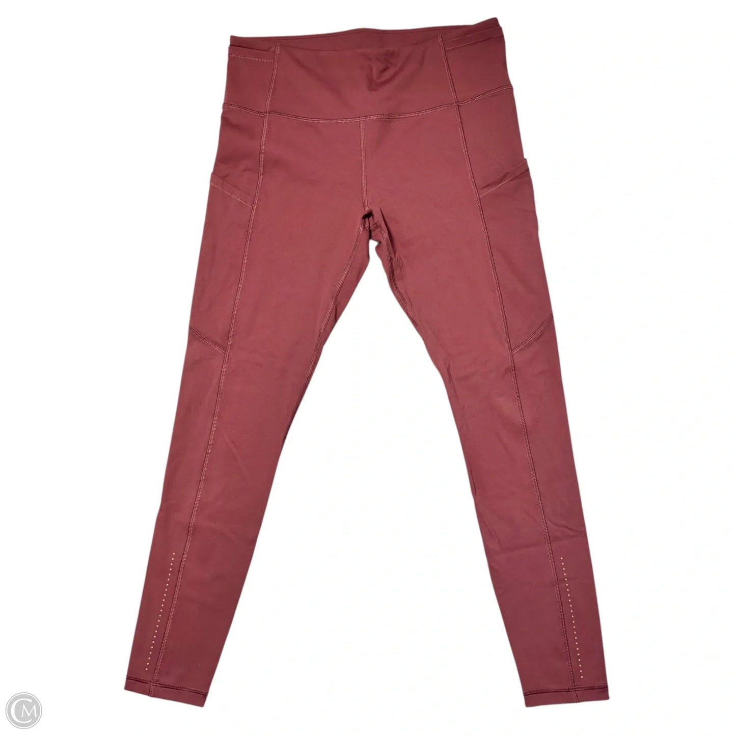 Athletic Leggings By Lululemon In Red, Size: Xl