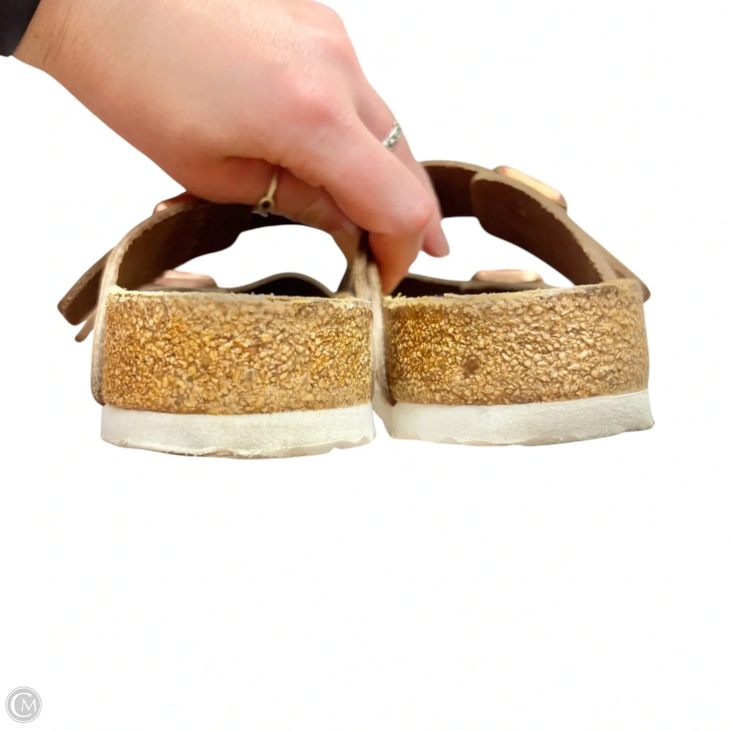 Sandals Flats By Birkenstock In Bronze, Size: 9.5