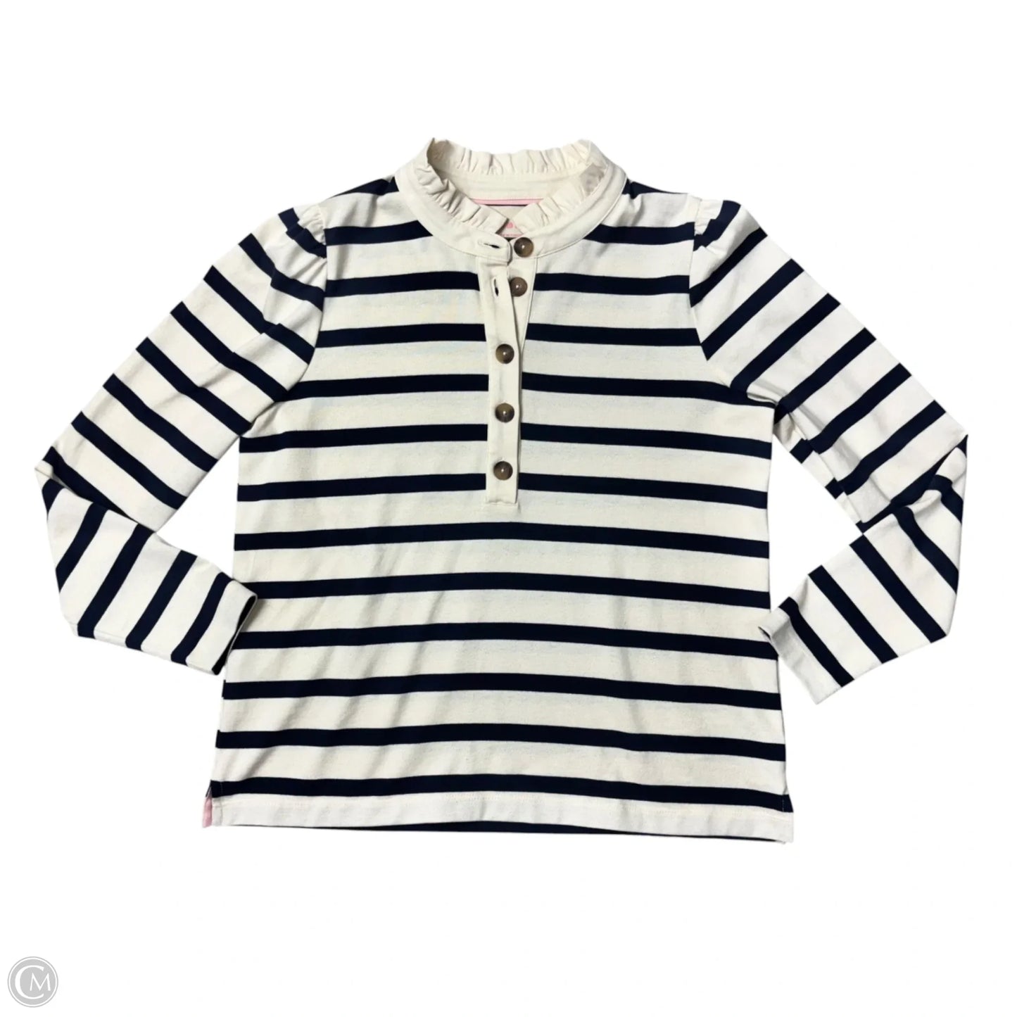 Top Long Sleeve By Boden In Cream, Size: M