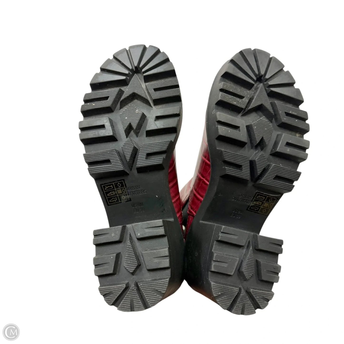 Boots Combat By Urban Outfitters In Red, Size: 8