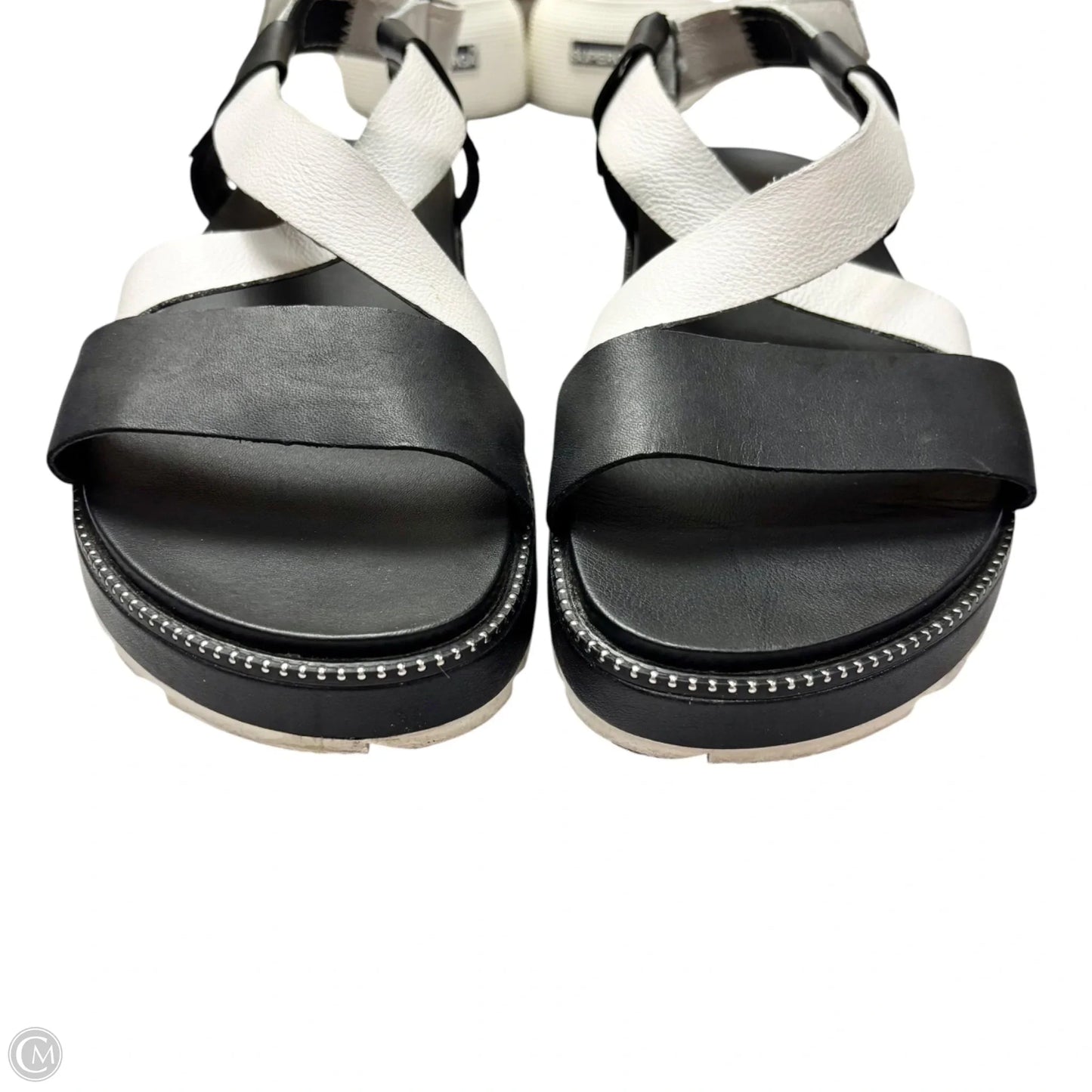 Sandals Flats By Sorel In Black & White, Size: 7.5