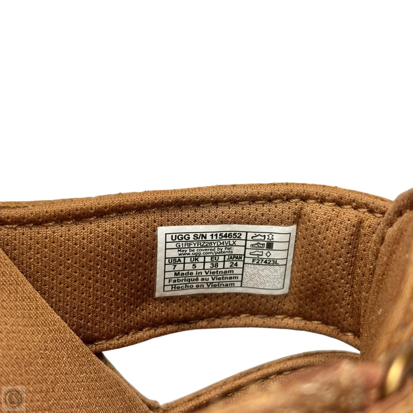 Sandals Designer By Ugg In Brown, Size: 8