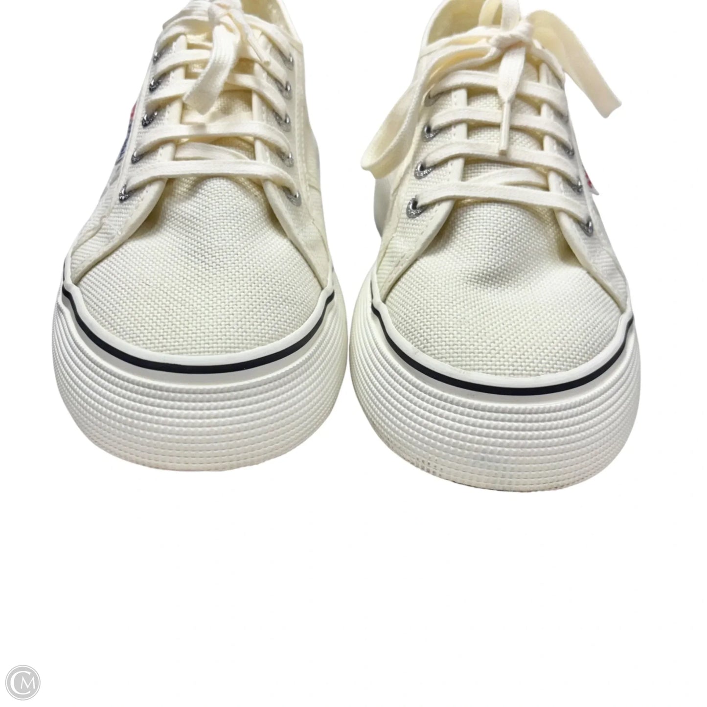 Shoes Sneakers By Superga In Cream, Size: 7.5