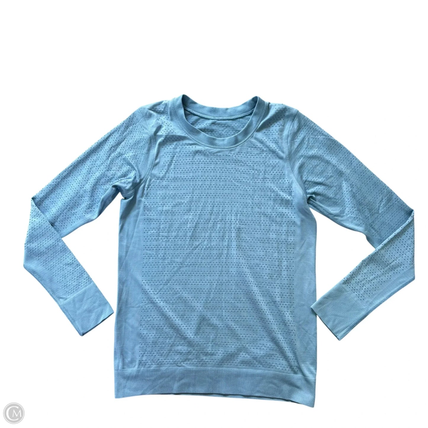 Athletic Top Long Sleeve Crewneck By Lululemon In Blue, Size: Xs