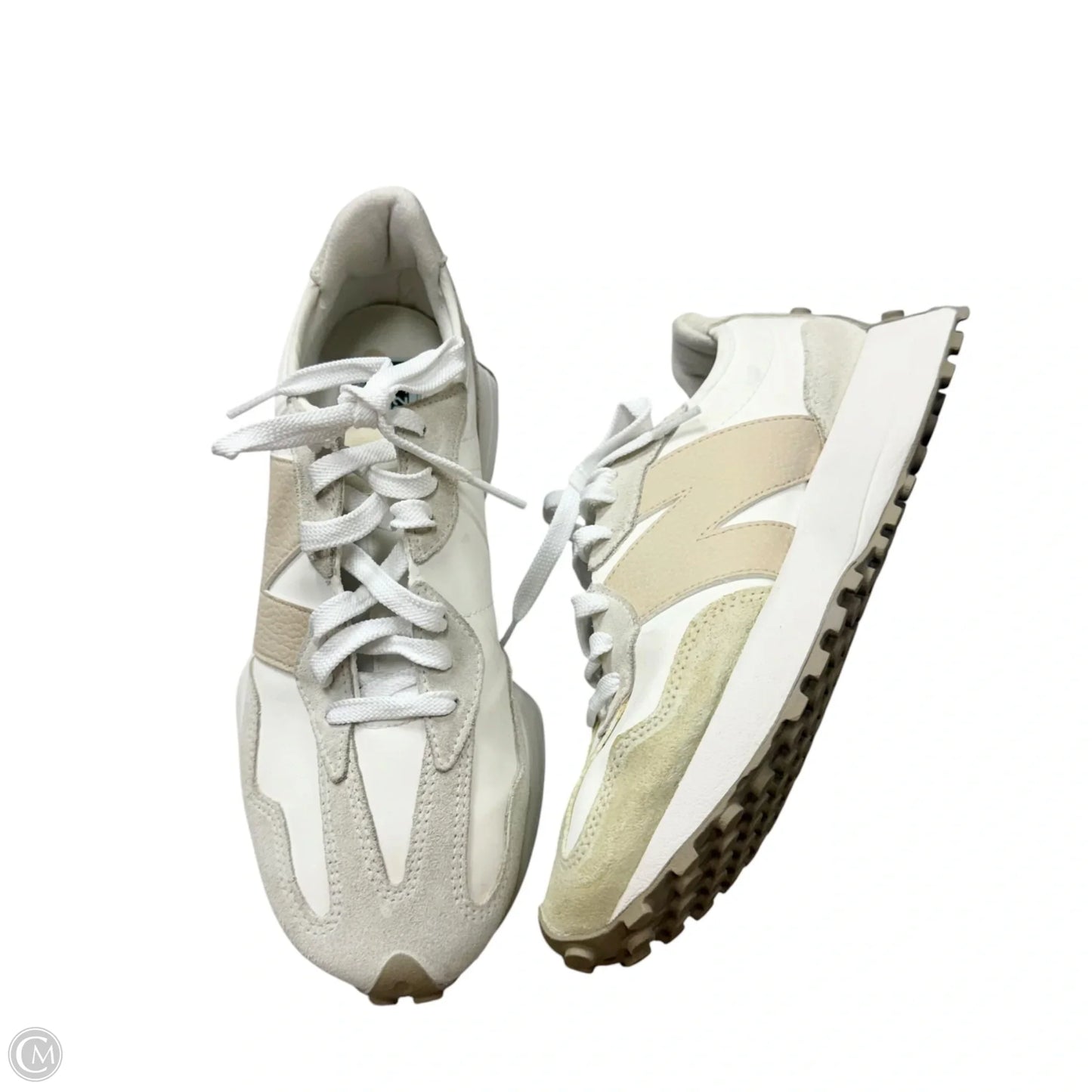 Shoes Sneakers By New Balance In Tan & White, Size: 9