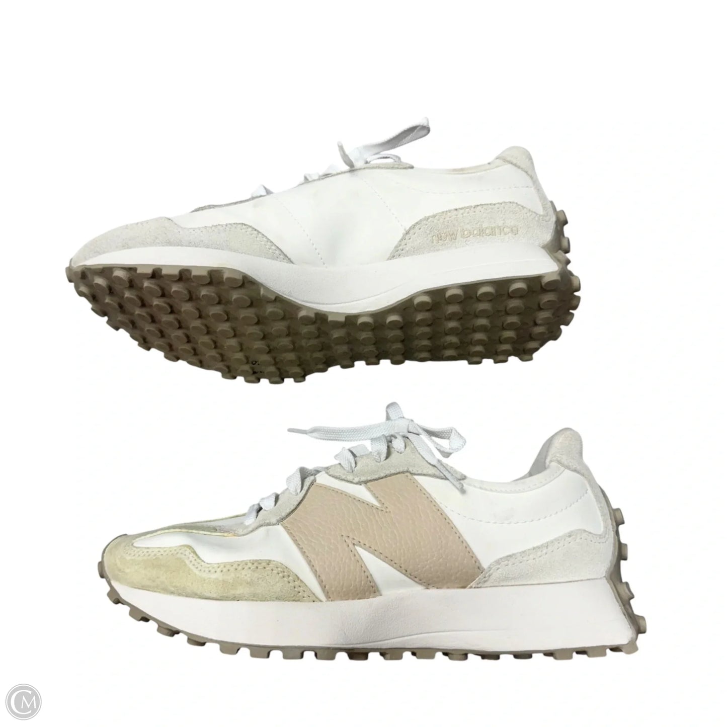 Shoes Sneakers By New Balance In Tan & White, Size: 9