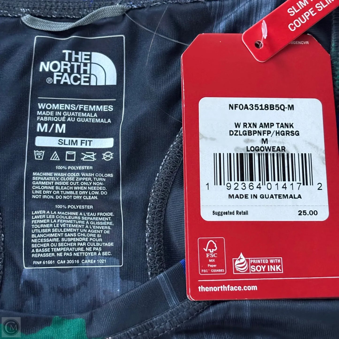 Athletic Tank Top By The North Face In Grey, Size: M