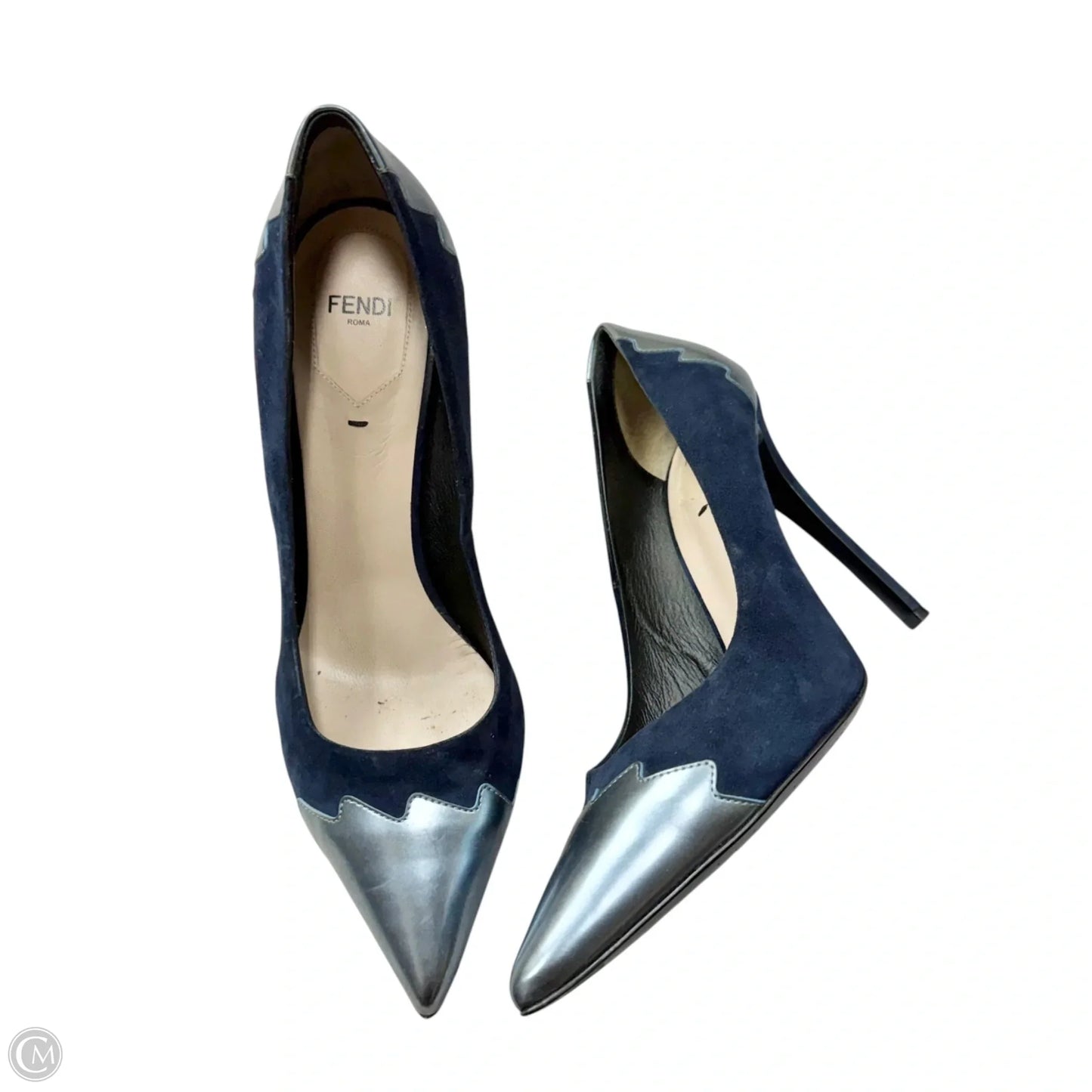 Shoes Luxury Designer By Fendi In Blue, Size: 10.5