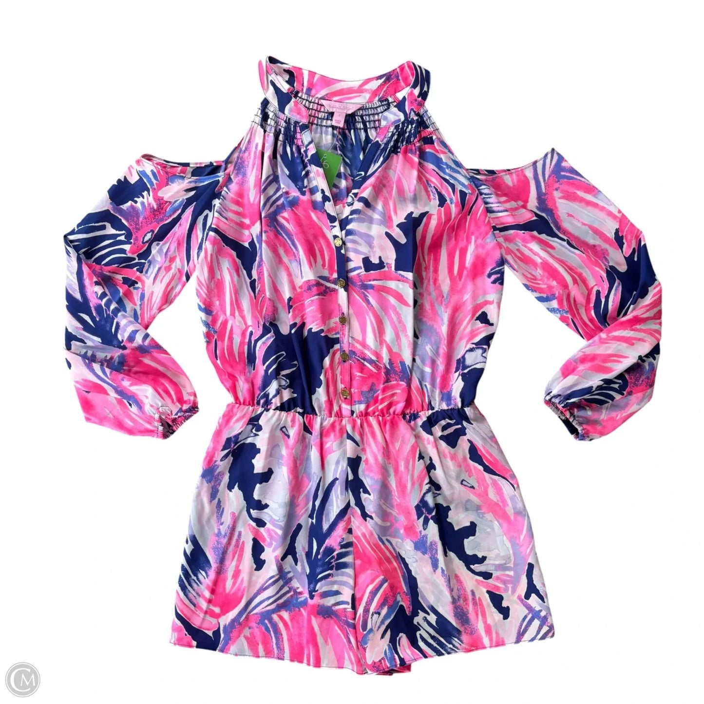 Romper Designer By Lilly Pulitzer In Pink, Size: S