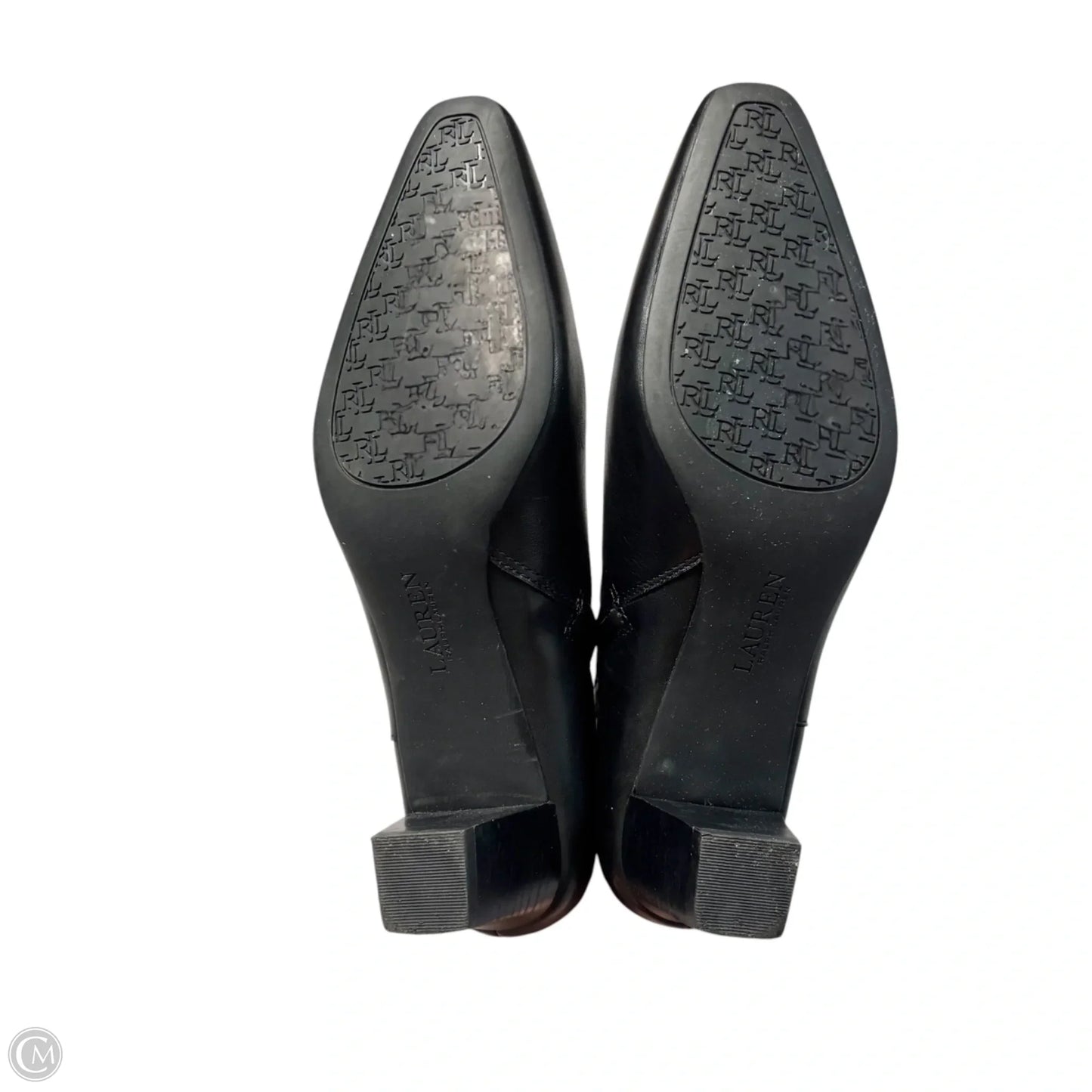 Boots Ankle Heels By Lauren By Ralph Lauren In Black, Size: 8.5