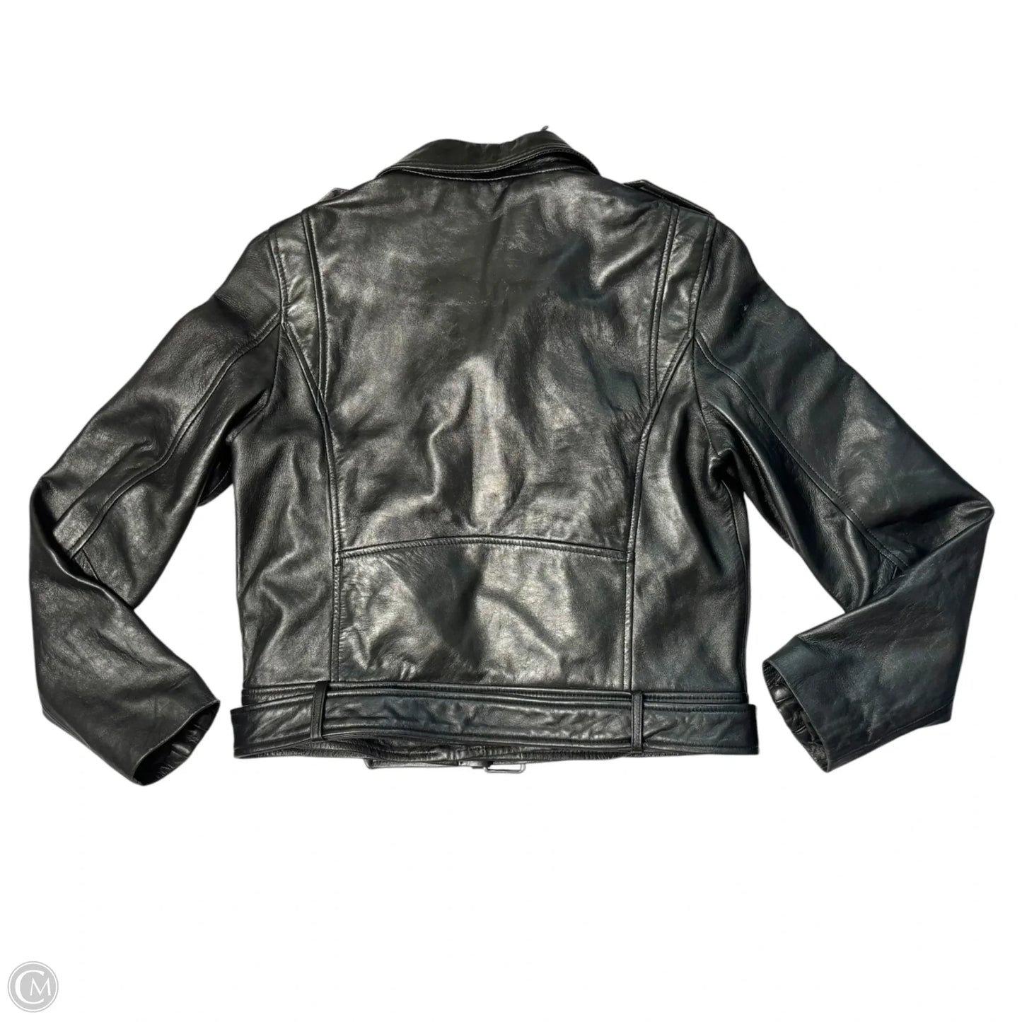 Jacket Moto Leather By Zara In Black, Size: Xl