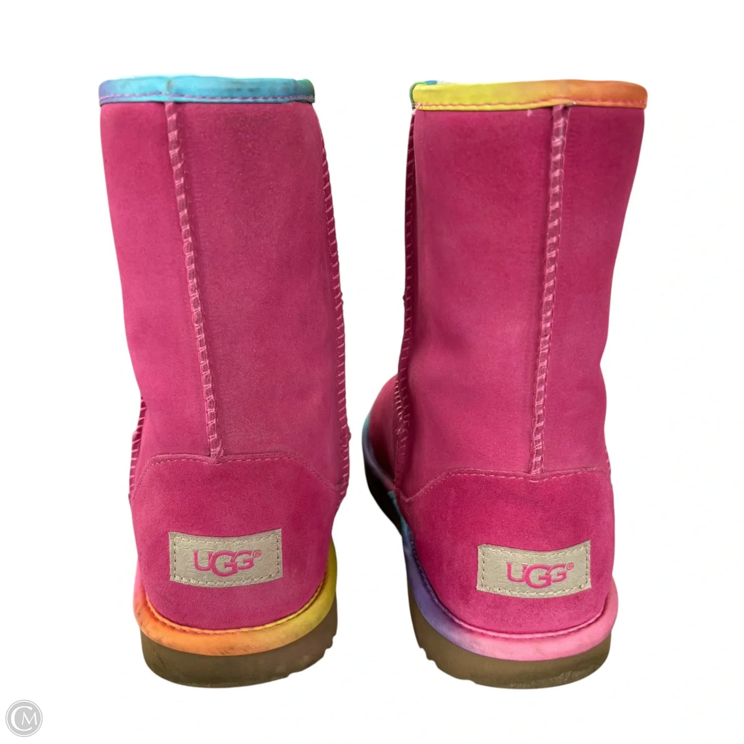Boots Designer By Ugg In Pink, Size: 6