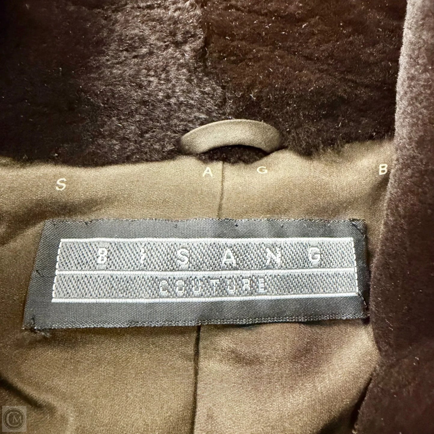 Coat Fur By Bisang Couture  In Brown, Size: Osfm