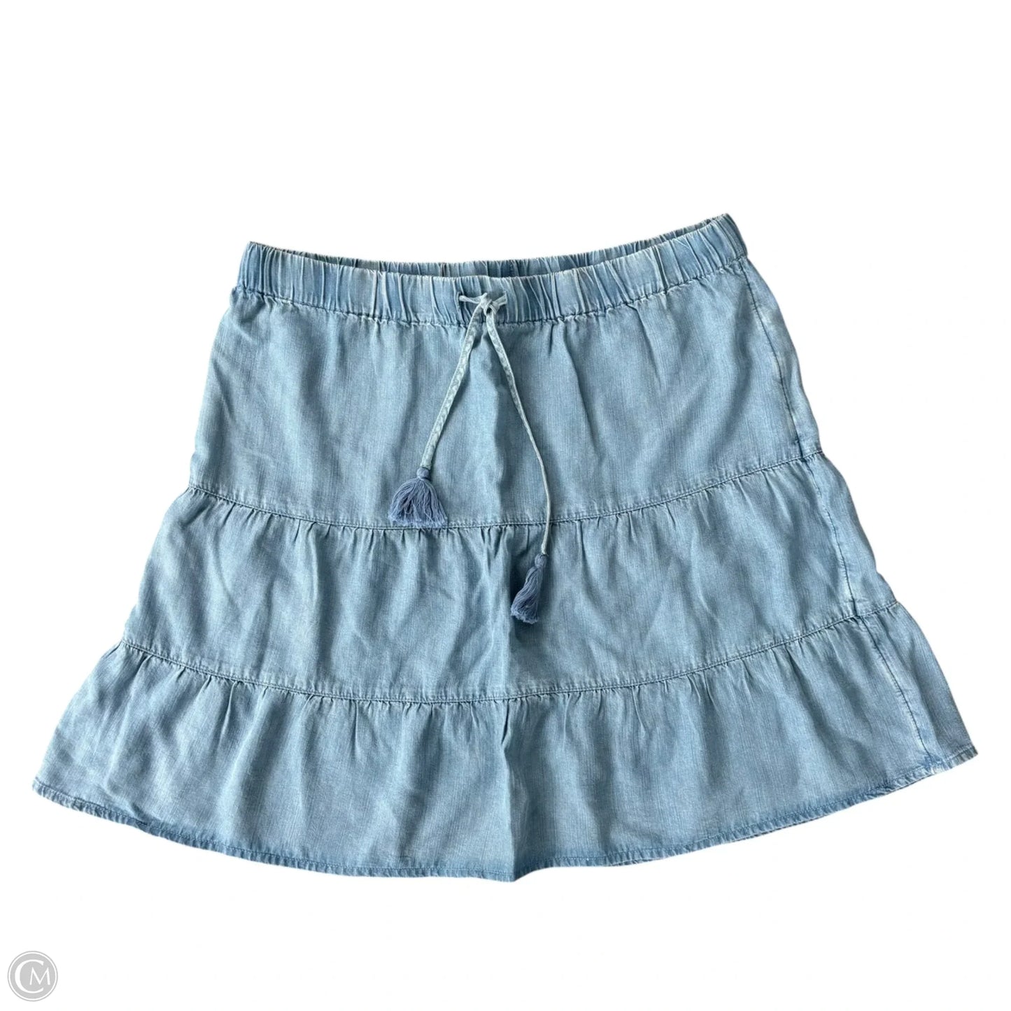 Skirt Mini & Short By J. Jill In Blue Denim, Size: M