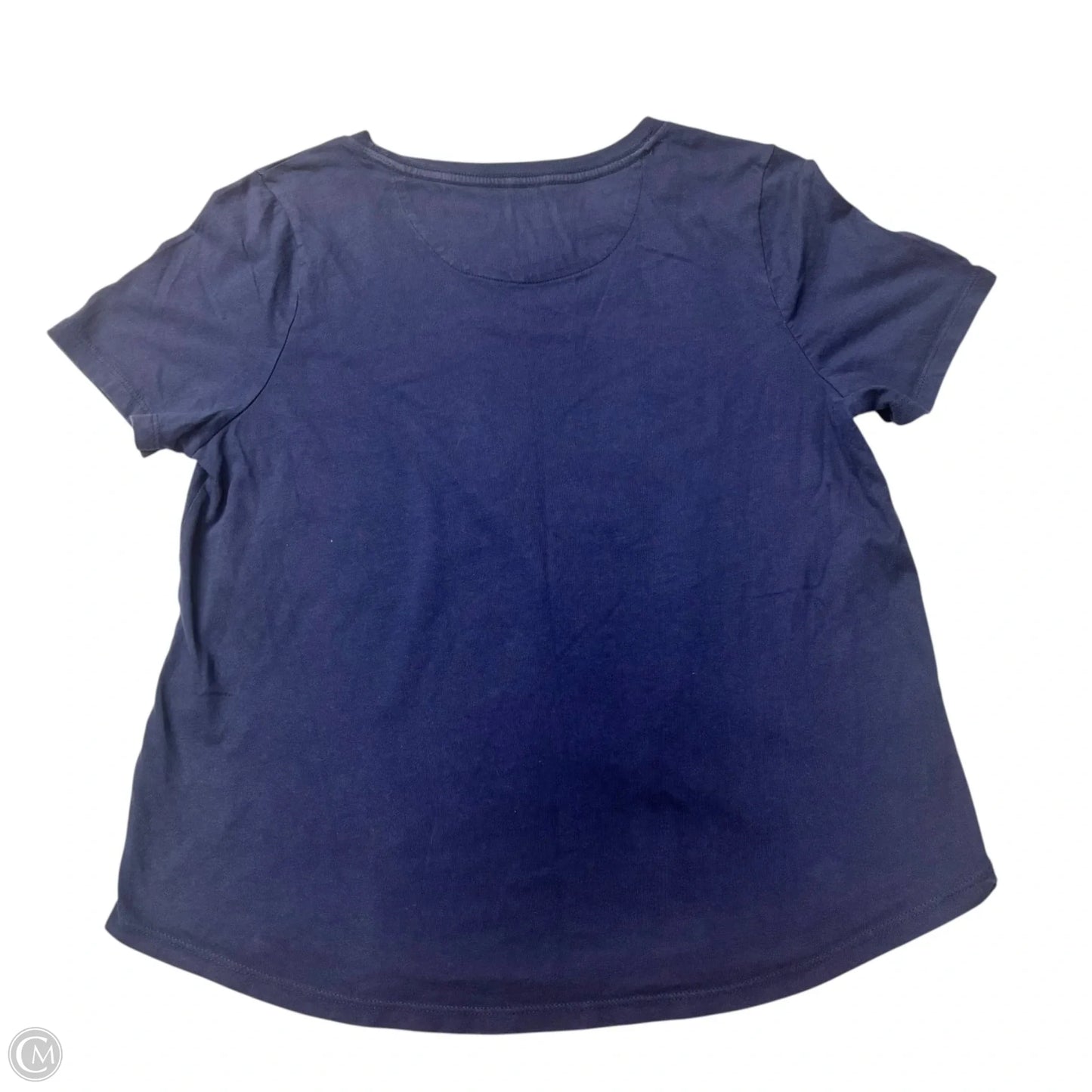 Top Short Sleeve By Anthropologie In Blue, Size: M