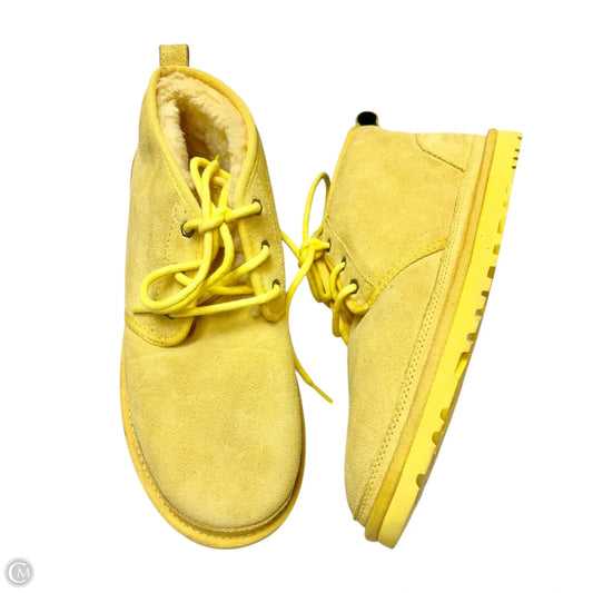 Boots Designer By Ugg In Yellow, Size: 11