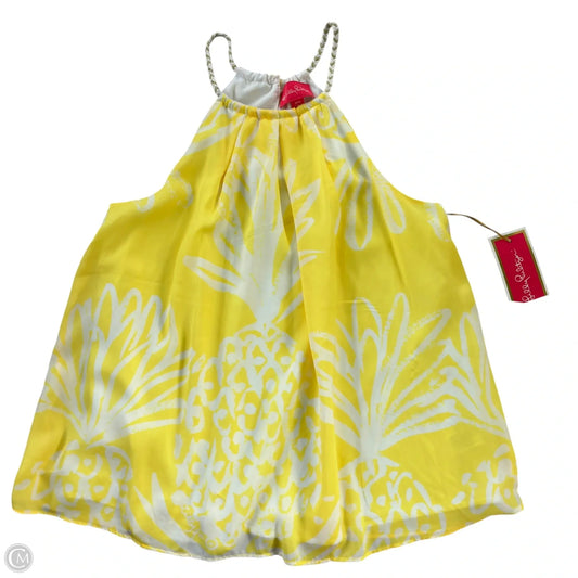 Top Sleeveless Designer By Lilly Pulitzer In Tropical Print, Size: M
