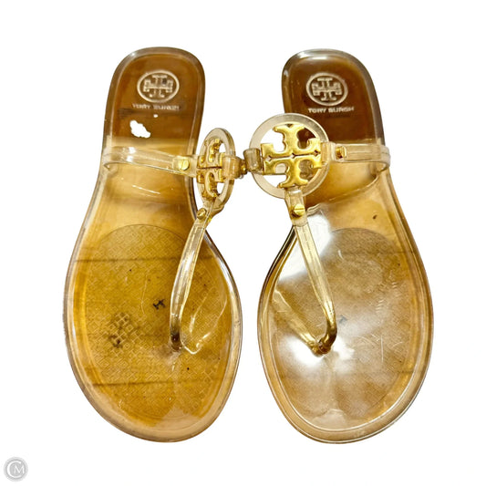 Sandals Designer By Tory Burch In Bronze, Size: 7