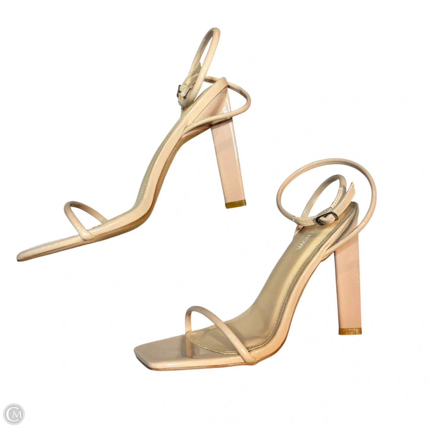 Sandals Heels Block By Fashion Nova In Pink, Size: 9
