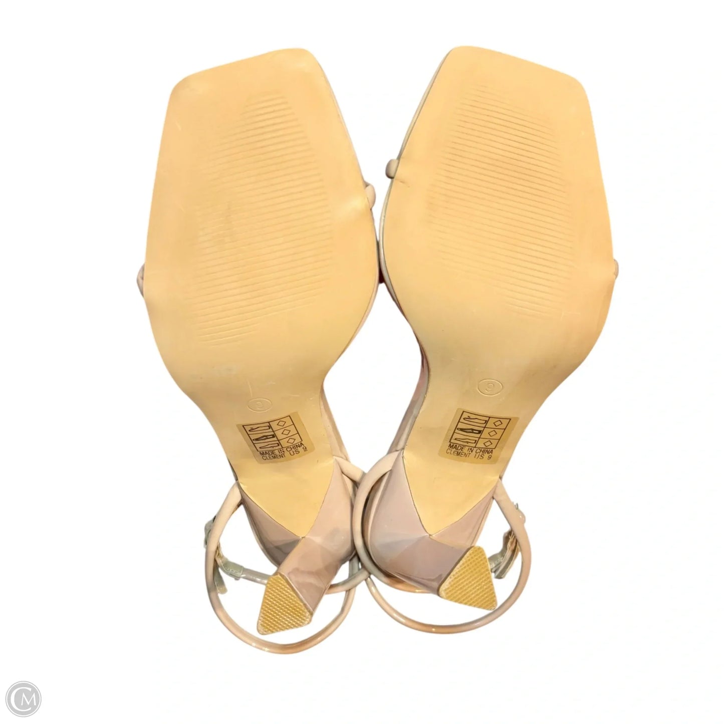 Sandals Heels Block By Fashion Nova In Pink, Size: 9