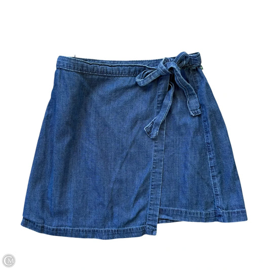 Skirt Mini & Short By Abercrombie And Fitch In Blue Denim, Size: S