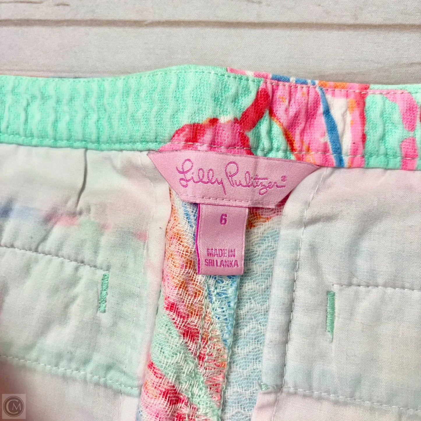 Shorts Designer By Lilly Pulitzer In Nautical Print, Size: 6