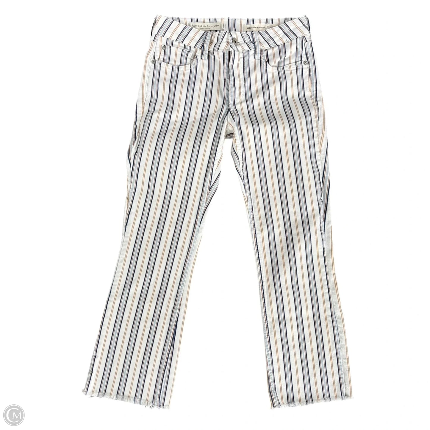 Jeans Boot Cut By Pilcro In Striped Pattern, Size: 2