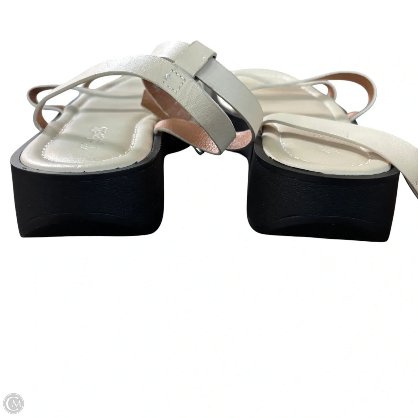 Sandals Flats By Madewell In Black & Tan, Size: 8