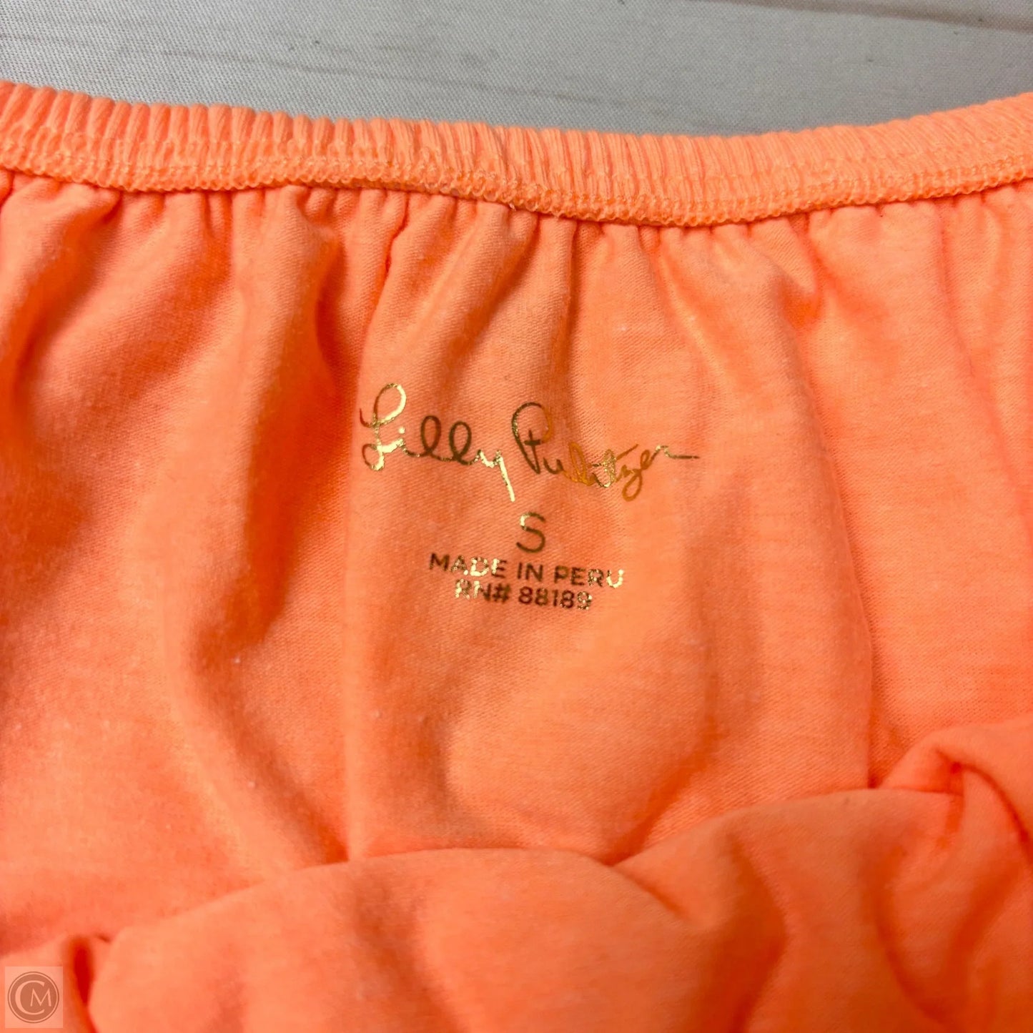 Top Sleeveless Designer By Lilly Pulitzer In Orange, Size: S